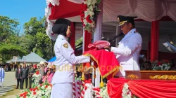 Pimpin Upacara HUT ke-81 RI, La Ode Darwin Sebut Muna Barat Terus Menunjukkan Perubahan