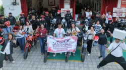 Jelajah Kota Ambon, Maluku Graha Motor Gelar Rolling City Bersama Komunitas Honda CRF