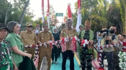 Antam, TNI dan Pemkab Konawe Utara Resmikan Jembatan Perintis Garuda di Desa Banggina