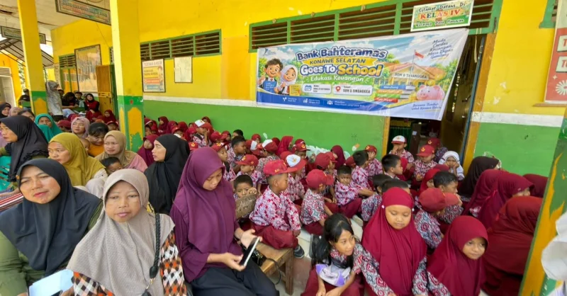 BPR Bahteramas Konsel Dorong Budaya Menabung Sejak Dini di SDN 8 Tinanggea