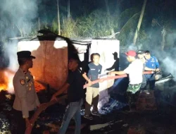 Dua Rumah di Desa Wakontu Muna Barat Ludes Terbakar, Kerugian Ditaksir Rp350 Juta
