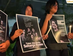 5 Jurnalis Hilang Kontak Saat Liputan Erupsi Gunung Anak Krakatau, Jurnalis Kendari Gelar Doa Bersama