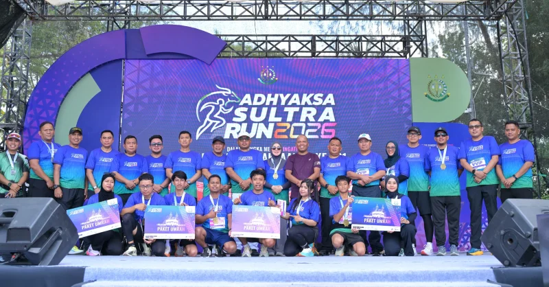 Adhyaksa Sultra Run 2026 Sukses Digelar, Persiapan 44 Hari Berbuah Event Meriah