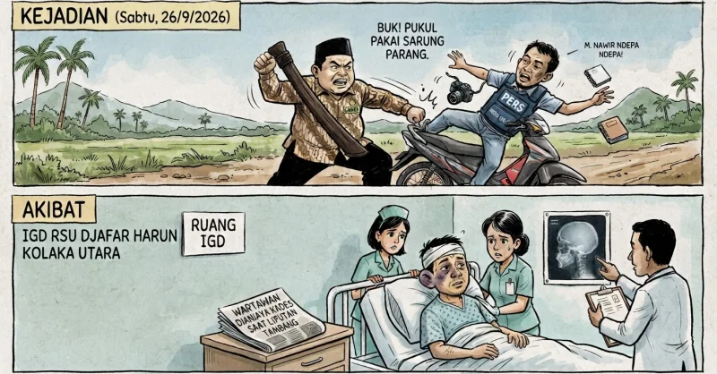 Kepala Desa di Kolaka Utara Aniaya Wartawan yang Liput Persoalan Ganti Rugi Lahan Tambang 1 Kepala Desa di Kolaka Utara Aniaya Wartawan yang Liput Persoalan Ganti Rugi Lahan Tambang