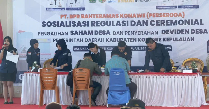 Saham Desa Dialihkan ke Pemda Konkep, BPR Bahteramas Siap Perkuat Ekonomi Daerah