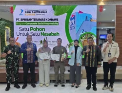 Gerakan 1 Nasabah 1 Pohon, BPR Konawe Tebar 1.000 Bibit Durian