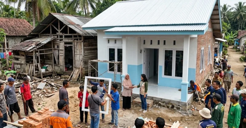 Desa Ghonebalano Muna Terima Bantuan Bedah Rumah dari Pemprov Sultra Senilai Rp2 Miliar