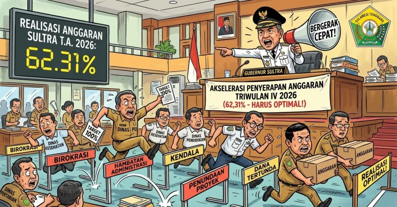 Serapan Anggaran Sultra Baru 62,31 Persen, Andi Sumangerukka Minta OPD Bergerak Cepat 1 Serapan Anggaran Sultra Baru 62,31 Persen, Andi Sumangerukka Minta OPD Bergerak Cepat