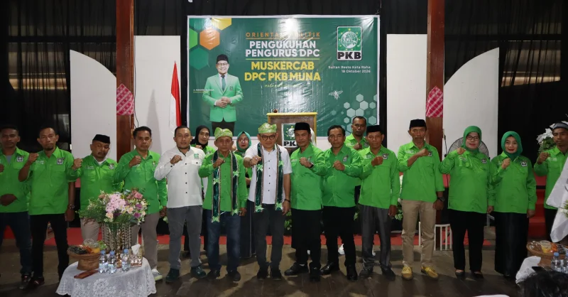 PKB Muna Resmi Dipimpin Sarif Ramadhan, Target Raih Kursi Pimpinan DPRD