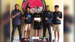 Satres Narkoba Polres Muna amankan terduga tindak pidana narkoba.