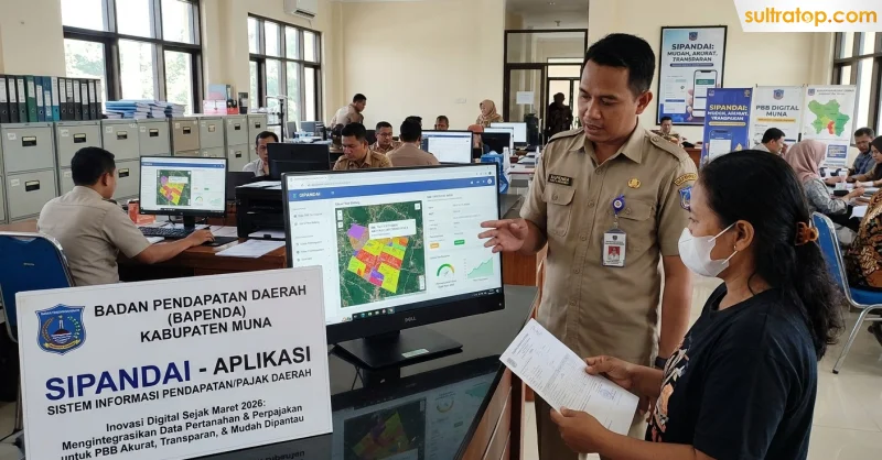 Aplikasi SIPANDAI Bapenda Muna Mulai Berbuah Hasil, Pembayaran PBB Kini Terdigitalisasi 1 Aplikasi SIPANDAI Bapenda Muna Mulai Berbuah Hasil, Pembayaran PBB Kini Terdigitalisasi