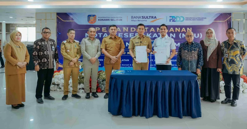 Pemkab Konawe Selatan dan Bank Sultra Perkuat Digitalisasi Keuangan Lewat KKPD