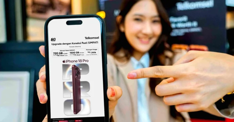 iPhone 18 Pro dan Pro Max Hadir di Indonesia, Telkomsel Tawarkan Bundling Halo dan SIMPATI 1 iPhone 18 Pro dan Pro Max Hadir di Indonesia, Telkomsel Tawarkan Bundling Halo dan SIMPATI