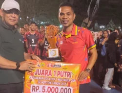 Kalahkan Tuan Rumah 3-0, Tim Voli Putri Muna Barat Juarai Wali Kota Cup Baubau