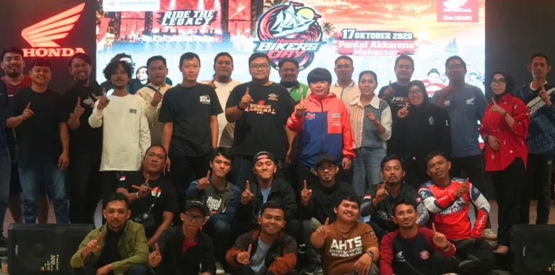 Asmo Sulsel Ajak 80 Bikers Honda Makassar Sambut Honda Bikers Day 2026